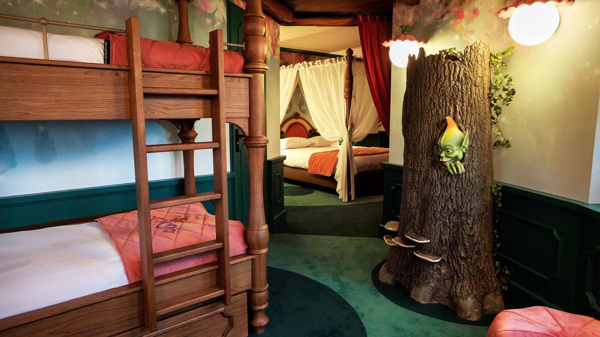 De kinderslaapkamer in de Droomvlucht Suite in het Efteling Hotel