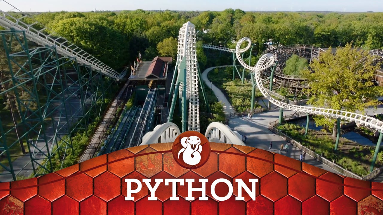 Python steel roller coaster Efteling